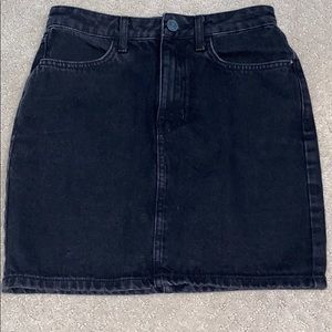 Black jean skirt